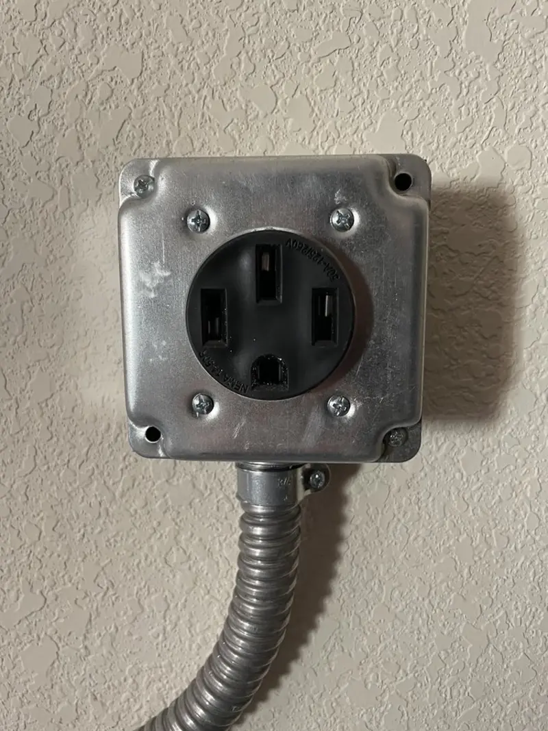 NEMA 14-50 outlet installed for Electrical Panel Upgrade in Sweetwater